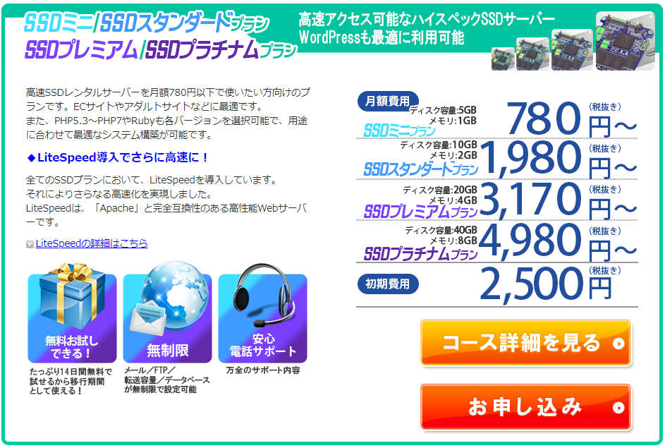 「月額780円～」のFUTOKA新SSDプランが登場